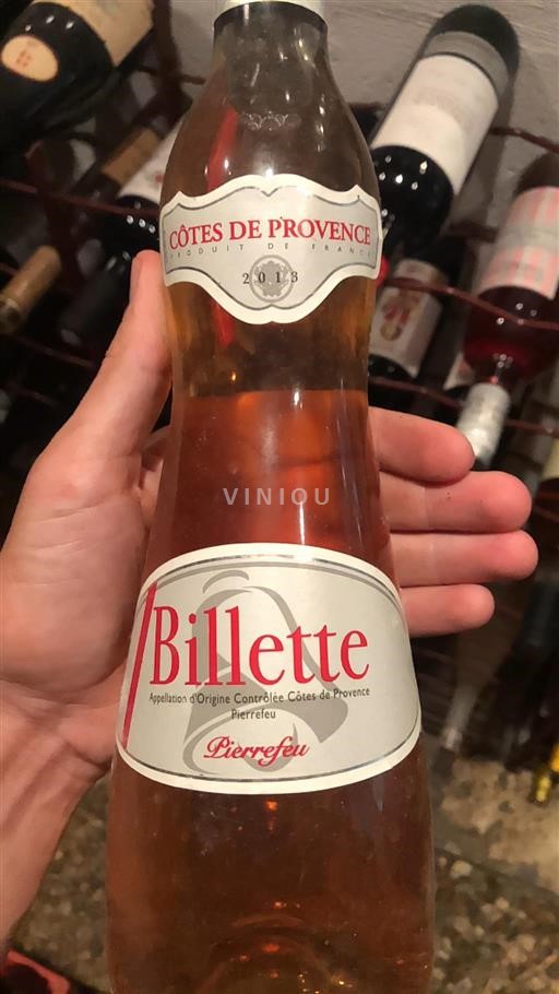 Provence Côtes-de-Provence Billette Pierrefeu 2018