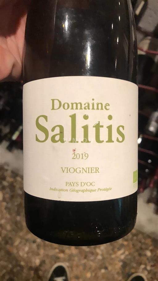 Languedoc et Roussillon Pays d'oc Domaine Salitis Viognier 2019