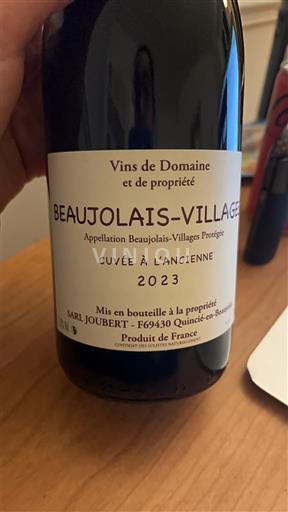 Beaujolais Beaujolais Villages Sarl Joubert À l'Ancienne 2023