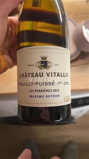 Borgoña Pouilly-fuissé Premier Cru Château Vitallis Les Perrières 2022