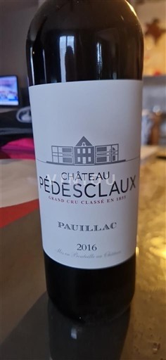 Bordeaux Pauillac Grand Cru Château Pédesclaux 2016