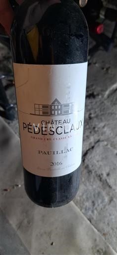 Bordeaux Pauillac Grand Cru Château Pédesclaux 2016