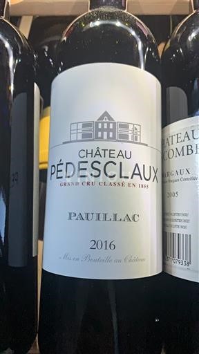 Bordoja Pauillac Grand Cru Château Pédesclaux 2016