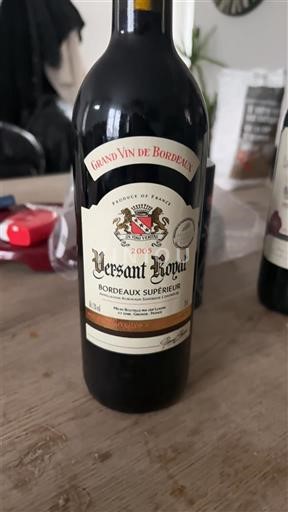 Bordeaux Bordeaux supérieur Versant Royal 2005