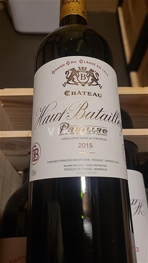 Bordeaux Pauillac Grand Cru Château Haut-Batailley 2015