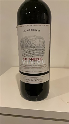 Bordeaux Haut-Médoc Château Berniquet Comte de Valois 2022