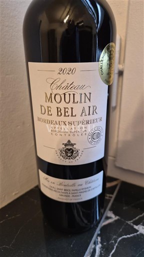 Bordeaux Bordeaux supérieur Château Moulin de Bel Air 2020
