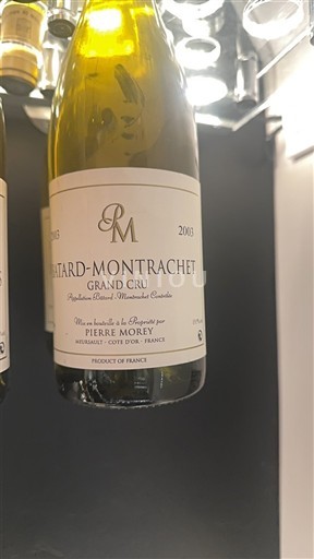 Burgund Bâtard Montrachet Grand Cru Pierre Morey 2003