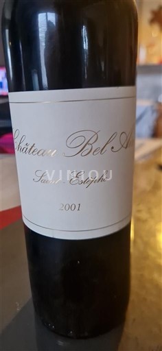 Bordeaux Saint-Estèphe Château Bel Air 2001