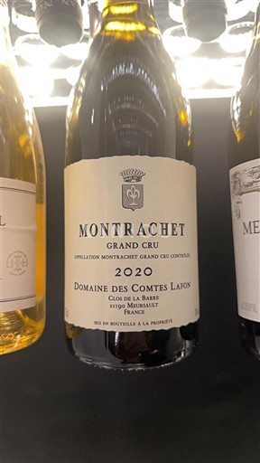 Bourgogne Montrachet Grand Cru Domaine S Comtes Lafon 2020