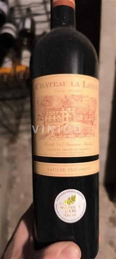 Provence Coteaux Varois en Provence Château La Lieue Batilde Philomène 2019