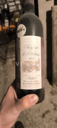 Languedoc Coteaux du Languedoc Vignobles Jeanjean Bastide de Chéron 1995