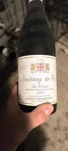 Bourgogne Santenay Premier Cru Adrien Pierranaut La Comme 2004