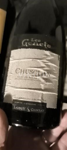 Rhônedalen Ospecificerad Laudun Chusclan Vignerons Les Genets 2007