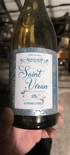 Borgoña Saint-Véran Alphonse Chatelet 2018