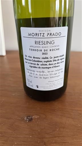 Alsace Maison Moritz Prado Terroir de Roche 2022