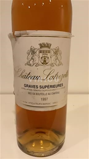 Wines Blanc moelleux Château Latrezotte 1997 France Bordeaux Graves Supérieures AOC