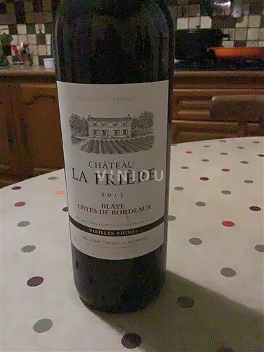 Burdeos Blaye-Côtes de Burdeos Château La Friere Vieilles Vignes 2013