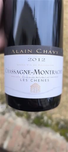 Bourgogne Chassagne-montrachet Alain Chavy Les Chênes 2012