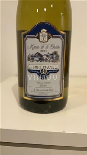 Loire Valley Gros Plant du Pays Nantais Manoir de la Bête Vieilles Vignes 2024