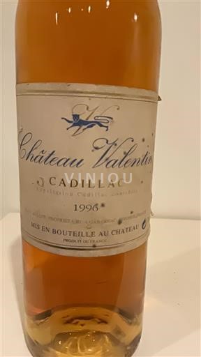 Bordeaux Cadillac Château Valentin 1996