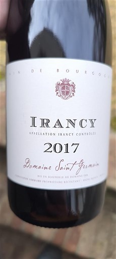 Burgundy Irancy Domaine Saint Germain 2017