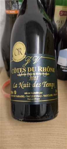 Valle del Rodano Côtes-du-Rhône Cave de Vassadel La Nuit des Temps 2022