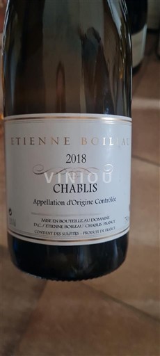 Burgundsko Chablis Etienne Boileau 2018