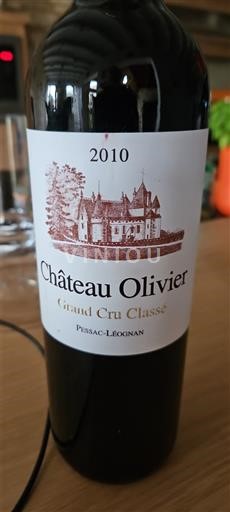 Bordeaux Pessac-Léognan Grand Cru Classé Château Olivier 2010
