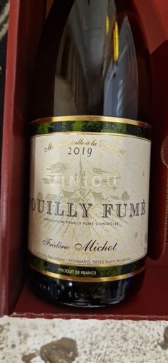 Loiren laakso Pouilly-fumé Frédéric Michot 2019