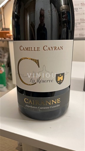 Rhônen laakso Cairanne Camille Cayran La Réserve 2017