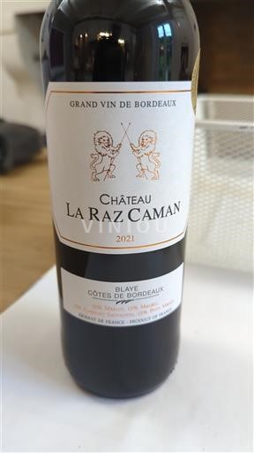 Burdeos Blaye-Côtes de Burdeos Château La Raz Caman 2021