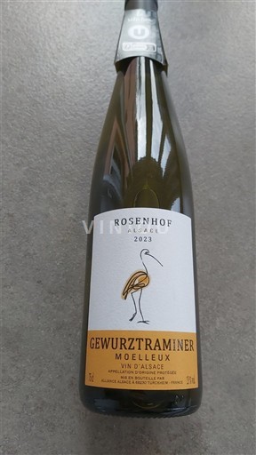 Alsace Gewurztraminer Alliance Alsace Rosenhof 2023
