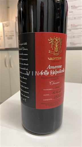 Veneto Amarone della Valpolicella Vantini Classico 2016