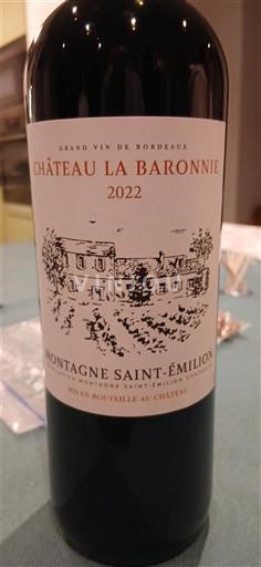 Bordeaux Montagne-saint-émilion Château La Baronnie 2022
