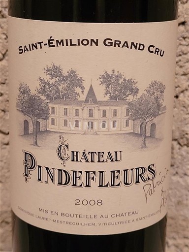 Bordeaux Saint-Émilion Grand Cru Grand Cru Château Pindefleurs 2008