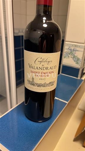 Bordeaux Saint-Émilion Grand Cru Grand Cru Valandraud Confidences by Valandraud 2017
