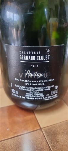 Šampanja Šampanjec Bernard Clouet Prestige Neleten.