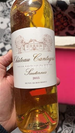 Bordeaux Sauternes Château Cantegril 2015