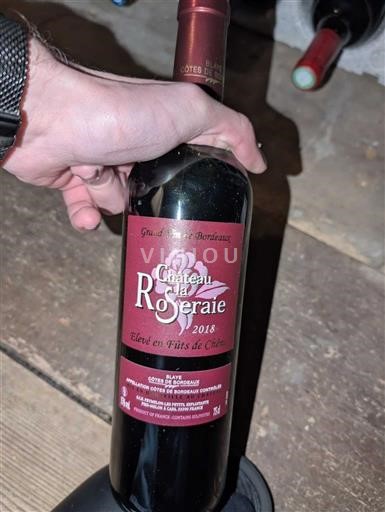 Burdeos Côtes-de-bourg Château La Roseeraie 2018