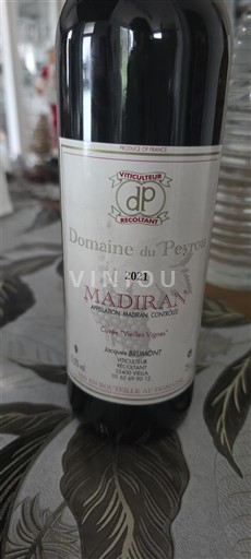 South West Madiran Domaine Peyrou 2021