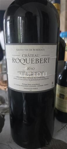 Bordeaux Côtes-de-Bordeaux Château Roquebert 2010