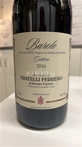Piemonte Barolo Fratelli Ferrero Gattera 2016