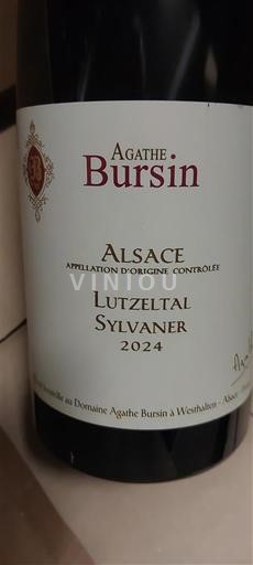 Alsacia Agathe Bursin Lutzeltal Sylvaner 2024