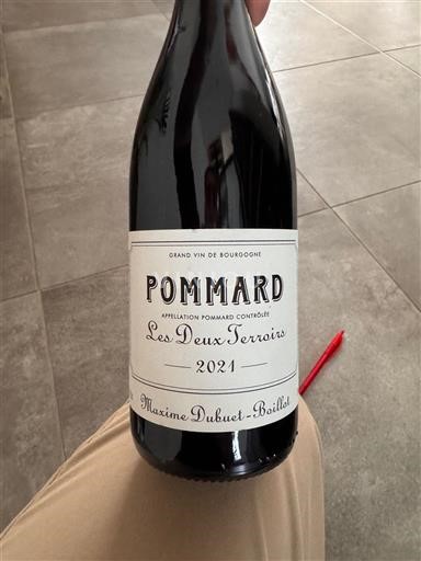 Borgoña Pommard Maxime Dubuet-Boillot Les Deux Terroirs 2021