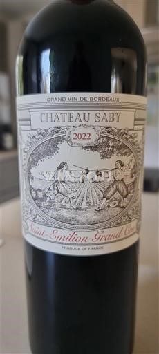 Bordeaux Saint-Émilion Grand Cru Grand Cru Château Saby 2022