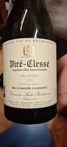 Burgundy Viré-clessé Domaine André Bonhomme Les Quarts 2021