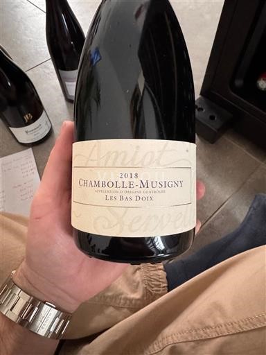 Bourgondië Chambolle-Musigny Amiot Servelle Les Bas Doix 2018