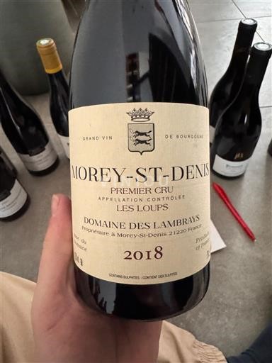 Borgoña Morey-Saint-Denis Premier Cru Domaine S Lambrays Les Loups 2018