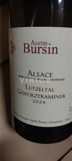 Elsass Agathe Bursin Lutzeltal Gewurztraminer 2024